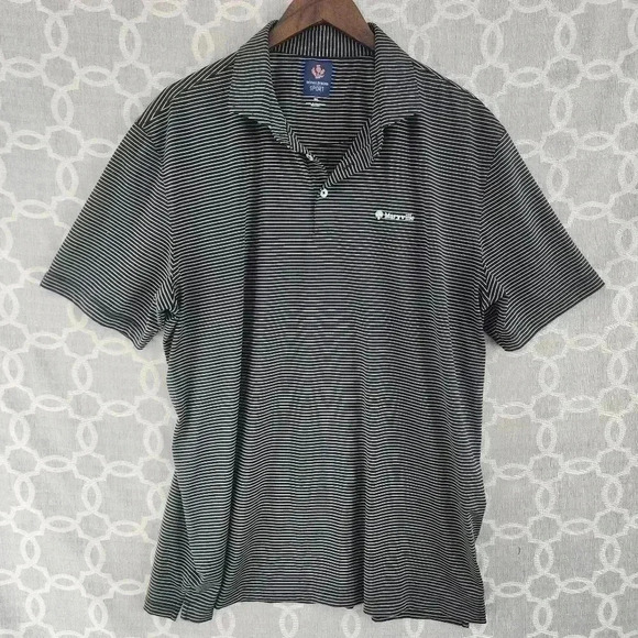 Donald Ross Sport Men's Golf Polo Shirt size XXL Striped Short sleeve - Picture 1 of 8